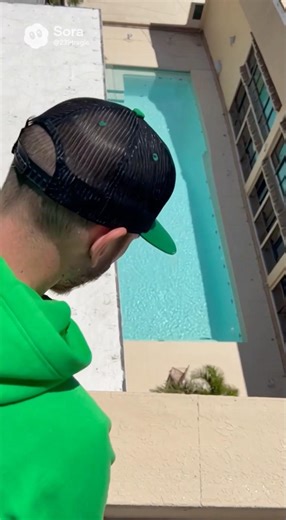 That was a close one! #funny #jump #pool #lol #amazing