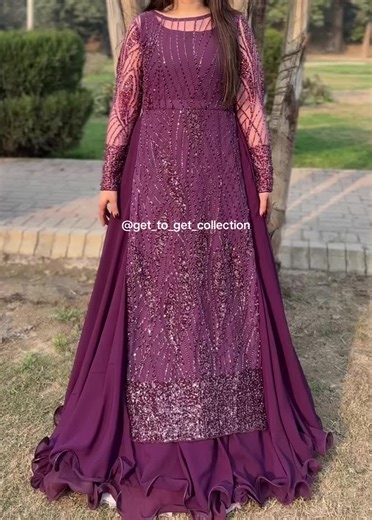 Article name: Rapunzel Whtsapp: 0312-1842116 Instagram: get_to_get_collection #lahorepakistan #onlineshopping #newtrend #maxidress #outfitidea