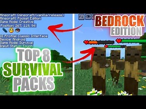 TOP 8 Best Survival Texture Packs! | Minecraft | MCPE