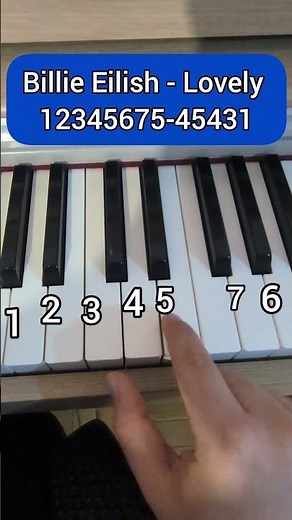 Billie Eilish – Lovely | EASY Piano Tutorial Beginner