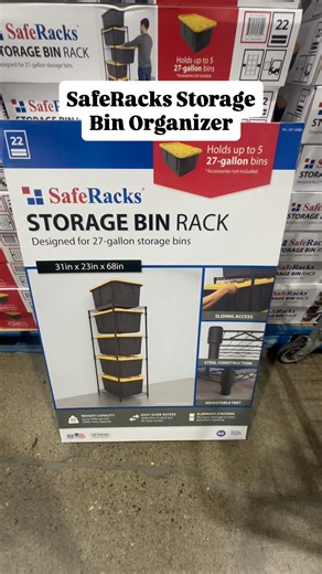 Cozy Nests | Costco’s Best Garage Storage Rack? SafeRacks Bin Rack is a Game Changer! The SafeRacks Storage Bin Rack makes organizing your space way... | Instagram
