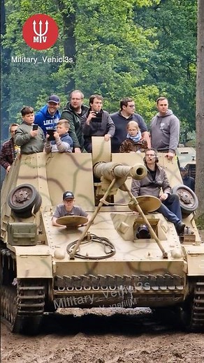 The World’s Only Running WW2 Nashorn Tank Destroyer! #original #dangerous #ww2 #tank #history #wot