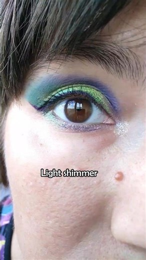 The easiest cut crease makeup! 💜💚