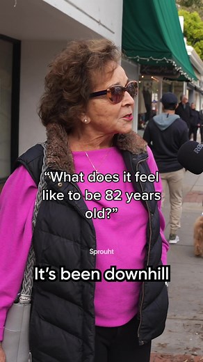What 82 years old looks & feels like… #aging #gettingolder #age #lifelessons #advice #80s #80years #80yearsold #streetinterview #california