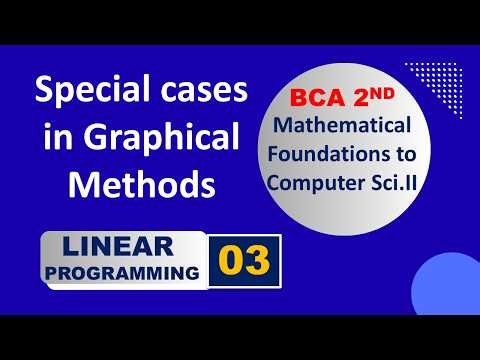 5 Special Cases in Graphical Methods | BCA Sem 2 Maths | MDU BCA Maths | MFCS | BJ Scholars |