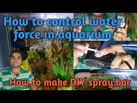 How To Control Water Force in Aquarium/ How to Make DIY Spray bar