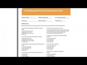 Edinburgh Postnatal Depression Scale; screening tool to identify individuals, especially new mother