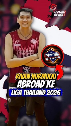 Rivan abroad ke liga voli Thailand #boomspikesports #rivannurmulki #bola #voli #shorts