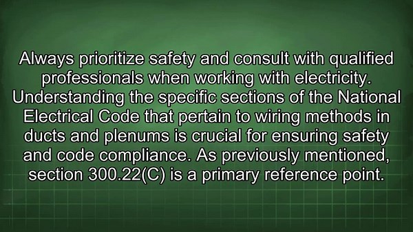 Running Electrical Cable Through Ductwork Code Violation Explained