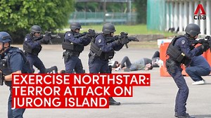 WATCH: "Terrorists" targeted Jurong Island's oil tanks and chemical pipelines as part of a simulated attack for Exercise Northstar. https://cna.asia/40qvodz | CNA