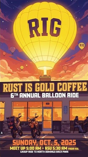 RIGs annual balloons and bike ride. It’s fiesta season 2025.