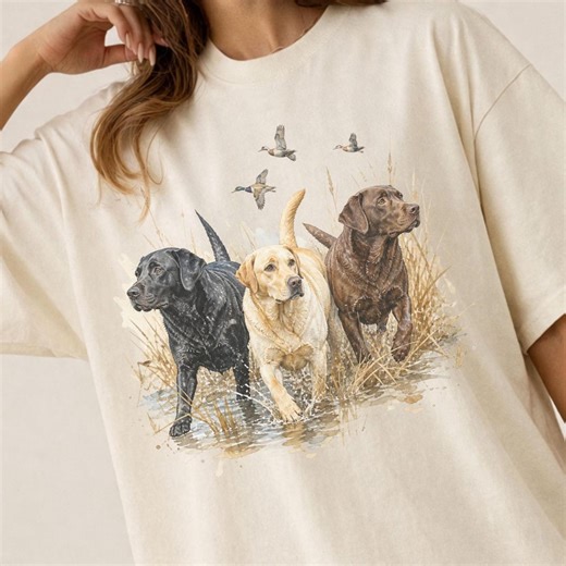Vintage Labrador Hunting Shirt, Duck Hunting Dogs Tee, Black Yellow Chocolate Lab Shirt, Hunting Dog Shirt, Outdoor Tee, Comfort Colors - Etsy