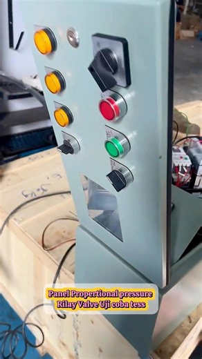 Uji Coba panel control screw press || Propertional pressure Rilay Valve