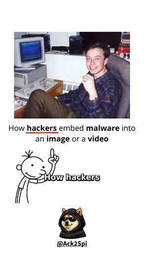 🎭📂 UNE SIMPLE PHOTO PEUT-ELLE CACHER UN VIRUS ? Ce que tu vois n’est pas toujours ce qu’il paraît… 👀 Grâce à une technique appelée stéganographie, des cybercriminels peuvent dissimuler des données ou du code malveillant à l’intérieur d’images et de vidéos sans modifier leur apparence visible. 🖼️ Les images sont composées de millions de pixels. En modifiant discrètement certains bits de données, il est possible de cacher des informations sans que l’œil humain ne remarque la moindre différence