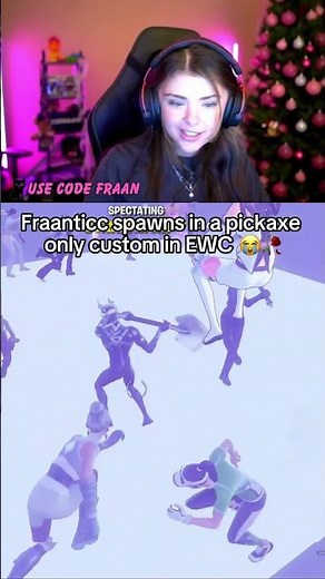 Fraanticc Spawns In A Pickaxe Only Game in EWC 😭🙏 // Code Fraan // #EpicPartner