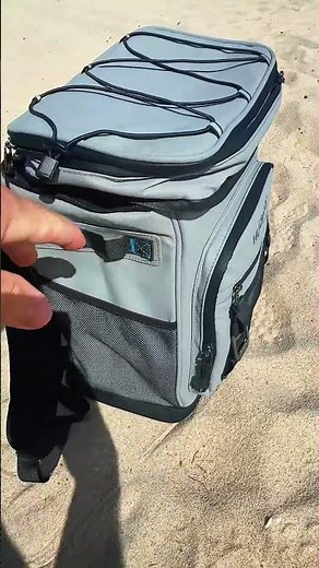 This large waterproof insulated cooler backpack carries everything you need.. and keeps it cold