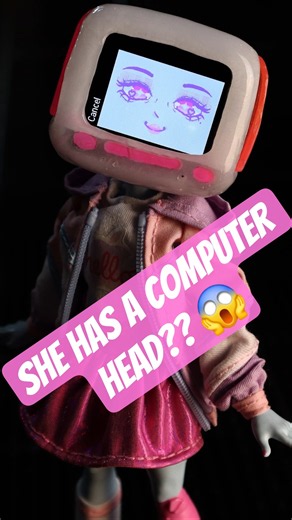 Speedpaint! P!X3L the G3 iMac Head Gurl #doll #ooakdoll