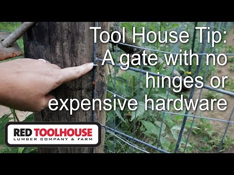 Make a simple chicken pasture gate from a cattle panel