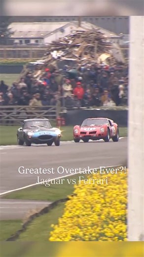 Goodwood Road & Racing | Is this the greatest overtake in the snow you’ve ever seen?! Rob Huff was absolutely flying in the ‘Cut 7’ #Jaguar E-type during the Moss... | Instagram