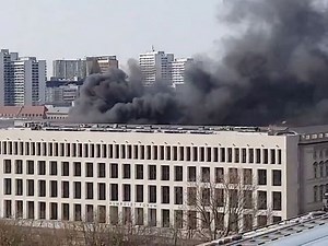 Fire at rebuilt Kaiser's palace in Berlin
