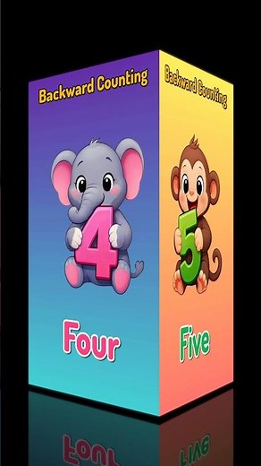 Backward Counting cartoon numbers || counting backward (10 to 1)