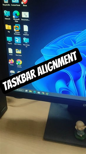 TaskBar Alignment 🔥| Day-0877| Windows Tips #techreels #reel #short #windows11tips #windows11