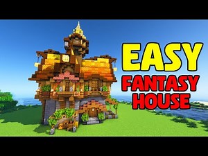 Minecraft How to Build Beautiful Fantasy House | TUTORIAL
