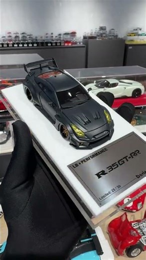 Unboxing 1:43 R35GT RR Matte Black Carbon Scale Model | Diecast Cars Detailing Model Car Showcase