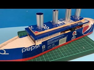 DIY Motorized Titanic, Britannic and Cardboard Titanic | How to Make