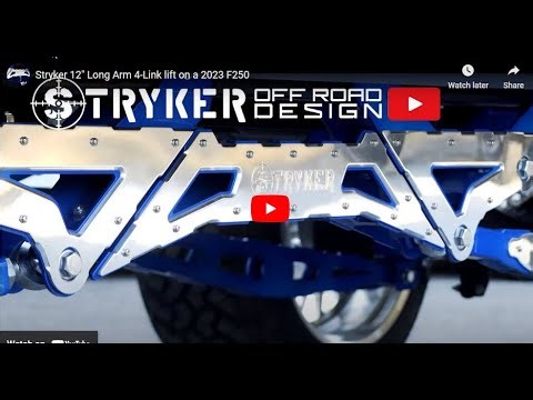 Stryker 12 inch long arm cradle 4 link lift kit 2023 f250