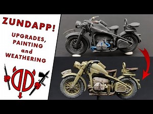 UPGRADING, PAINTING and WEATHERING a ZUNDAPP motorcycle (Tamiya, 1/35)