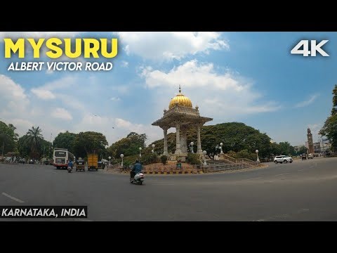 Mysore 4K | Albert Victor Road | Devaraj Urs Road | KR Circle | City Tour
