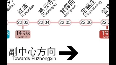 北京地铁22号线线路图（2025年版）