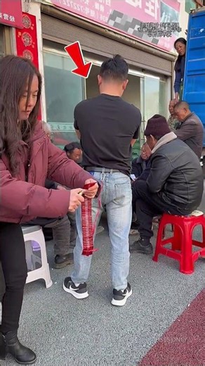 She Lights Firecrackers in His Pants 😱 | Crazy Prank #viralvideo #shorts