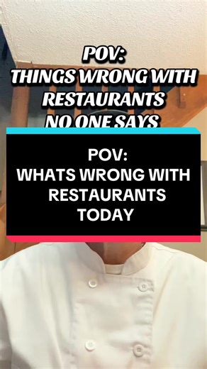 What’s wrong with restaurants. The truth. Sorry to say. #fyp #pov #listen #kitchen #chef