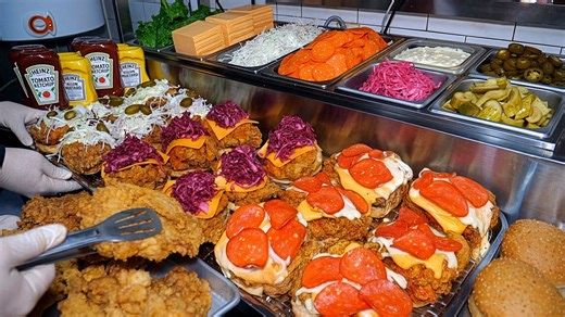 10 years in development! He dedicated his life to burgers. Legend Chicken Burger - Korean Street Food | Food Processing