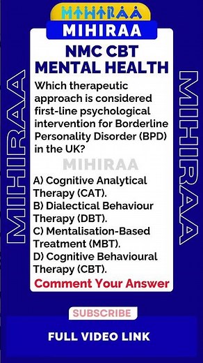 NMC MIDWIFERY CBT Q&A 2 #cbt #NMCCBT #MentalHealthCBT #Mihiraa