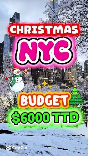 Christmas In New York🎄From Trinidad🇹🇹 $6000 TTD ✨ Discover the best way to leave Trinidad for the holidays and visit the most amazing destination none other than NEW YORK CITY 🏙️ The Christmas Capital of the World 🌎 Including your roundtrip flights ✈️ Hotel Accommodation 🏨 and Breakfast 🥞 In the heart of it all ‼️ The best time to plan is now; before spaces fill up ⬆️ 🎄Rockafeller Tree 🌉 Brooklyn Bridge 💡& World Trade Center are waiting for you :) ✅ The best holiday trip is waiting for