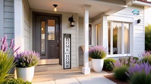 Welcome Sign for Front Porch, 45"×9" Home Sweet Home Sign Strength Durability, Outdoor Welcome Sign Wooden Frame Weight Light for Farmhouse Wall Hanging Decoration (White)