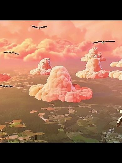 Nubes que crean animales: la nube negra y la cigüeña