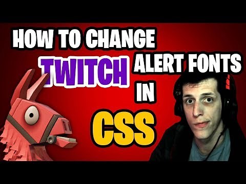 How to Use Fortnite Font in Twitch Alerts