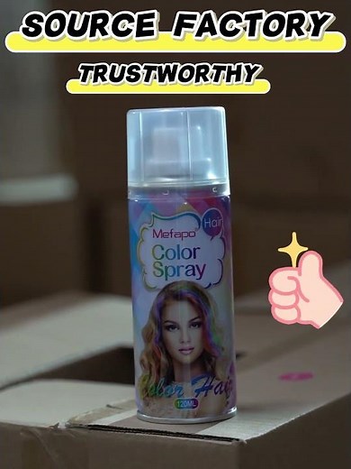 Temporary hair color spray—add a touch of improvisation to your hairstyle.