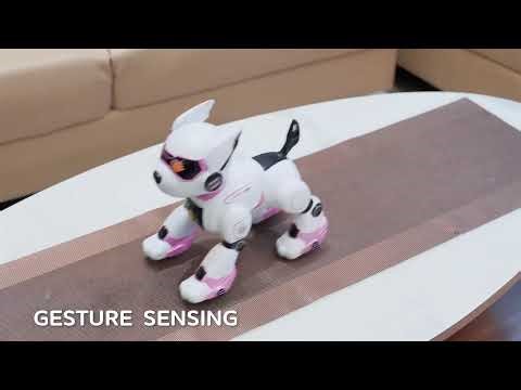 Funny RC Robot Electronic Dog Stunt Dog Voice Command Programmable Touch-sense