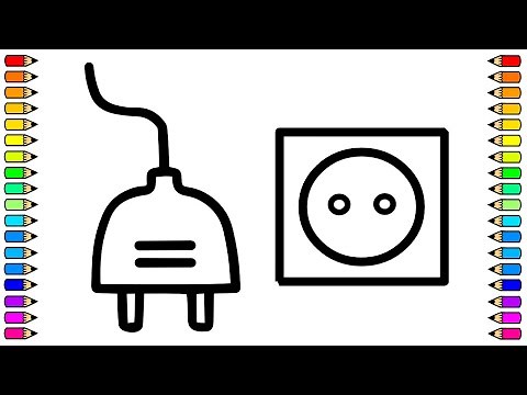 Cómo dibujar un ENCHUFE 🔌🔌/ Dibujo de ENCHUFE paso a paso / Dibujos para niños