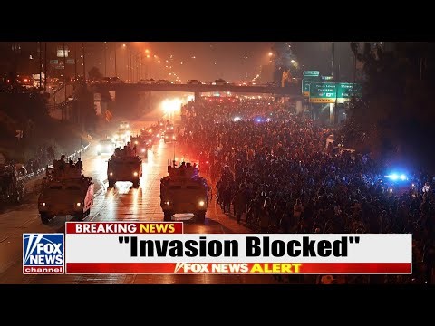 "INVASION" Caravan FLOODS Freeway… TEXAS 'Marines' BLOCK EXITS, SHOW NO MERCY
