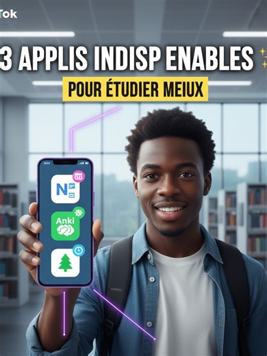 Tes partiels arrivent et tu n'es pas prêt ? 😱 Ne panique pas, j'ai sélectionné pour toi les 3 meilleures applis gratuites pour organiser tes cours et mémoriser tes révisions 2x plus vite. 🧠 1️⃣ Notion (Organisation) 2️⃣ Anki (Mémorisation) 3️⃣ Forest (Focus) Dis-moi en commentaire celle qui te sauve la vie au quotidien ! 👇 #etudiant #vieetudiante #apps #productiv #etudes #astuces #revisions #notion #anki #viedetudiant #laminuteetudiant #aidesociale #france #etude