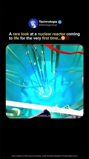 Rare footage of a Nuclear Reactor coming to life…‼️☢️