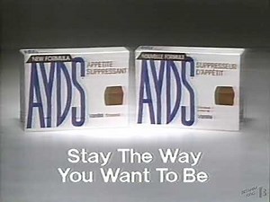 Ayds Appetite Suppressant Candy Commercial 1985