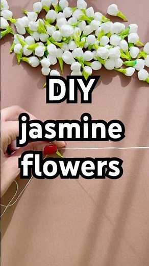 Turn simple paper into blooming jasmine flowers 🌿✨ | Easy DIY Craft