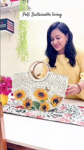 Sustainable Living- Home Decor ₹0 Plastic Home? -Sustainable Upgrade!” 🌿